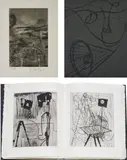 William Kentridge, Receiver, 2006, The complete artist's book, comprising 22 etchings, drypoints and photogravures, on handmade and transparent papers, the full sheets bound (as issued), with a loose photogravure, on handmade paper, with full margins, with the accompanying poems by Wislawa Szymborska, all contained in the original handmade black paper printed wrappers and fabric-covered slipcase