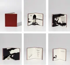 Freedom, A Fable by Kara Walker, 1997, Laser-cut paper pop-up book, bound in brown leather (as issued), with the accompanying Norton family Christmas card, con, sold Jan 2018