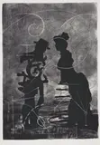 William Kentridge, Studio Portrait, 2004, Screenprint in colours, on Arches paper, with full margins