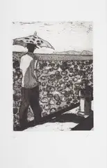 Lapeyrouse Wall by Peter Doig, 2004, Etching and aquatint, on wove paper, with full margins, sold Jan 2018