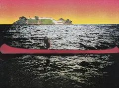 Peter Doig, Canoe Island, 2000, Screenprint in colours, on Somerset paper, the full sheet