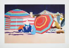 Hurvin Anderson, Sun Shade, 2013, Giclée print in colours with unique hand-colouring in acrylic, on Hahnemühle etching paper, with full margins