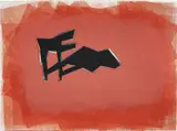Phyllida Barlow, Untitled: Dog Door, 2013, Monotype with linocut and screenprint, on wove paper, the full sheet