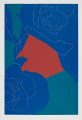 Geranium by Gary Hume, 2013, Screenprint and linocut in colours, on Somerset paper, with full margins, sold Jan 2018