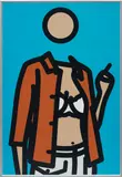 Ruth with Cigarette 1 by Julian Opie, 2005-2006, Lambda print in colours on Fujicolor digital archival paper, matt-sealed and dry-mounted to Dibond, the full sheet, sold Jan 2018