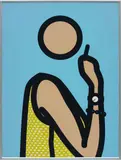 Ruth with Cigarette 2 by Julian Opie, 2005-2006, Lambda print in colours on Fujicolor digital archival paper, matt-sealed and dry-mounted to Dibond, the full sheet, sold Jan 2018