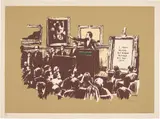 Morons (Sepia) by Banksy, 2008, Screenprint in colours, on wove paper, with full margins, sold Jan 2018