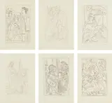 Lysistrata by Pablo Picasso, 1934, The complete set of six etchings, one with aquatint, on Arches paper, with full margins, sold Jun 2018