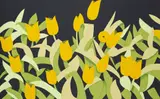 Alex Katz, Yellow Tulips, 2014, Screenprint in colours, on museum board, the full sheet
