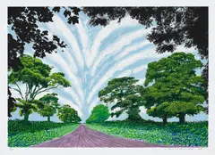 Summer Sky by David Hockney, 2008, Inkjet printed computer drawing in colours, on wove paper, with full margins, offered Jun 2018