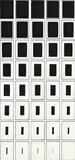 Sol LeWitt, Vanish, 1994, The complete set of 40 screenprints in black, on Fabriano paper, the full sheets, loose (as issued) contained in the original grey fabric-covered portfolio with embossed artist's name