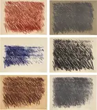 Cy Twombly, Untitled, 1971, The complete series of six lithographs in colours, on Arches and Gray Mi-Teintes paper, with full margins