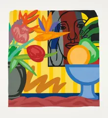 Mixed Bouquet with Leger by Tom Wesselmann, 1993, Screenprint in colours, on museum board, with full margins, sold Jun 2018