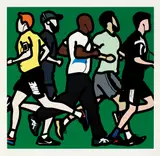 Running Men, from Runners by Julian Opie, 2016, Screenprint in colours, on Somerset paper, with full margins, sold Jun 2018