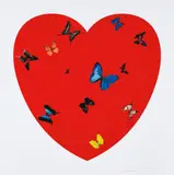 All You Need is Love Love Love by Damien Hirst, 2009, Screenprint in colours with glaze, on wove paper, with full margins, sold Jun 2018