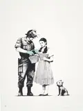 Stop & Search by Banksy, 2007, Screenprint in colours, on Arches 88 paper, with full margins, sold Jun 2018