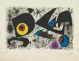 Hommage à Miró by Joan Miró, 1972, Lithograph in colours, on Arches paper, with full margins, sold Jun 2018