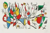 Joan Miró, L'Invitée du Dimanche I (Sunday Guest I), 1969, Etching and aquatint in colours, on Arches paper, with full margins