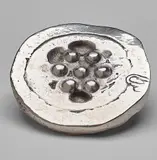 Marcel Duchamp, Bouche-évier (Sink Stopper), also known as Medallic Sculpture, 1967/79, Nickel-plated cast stainless steel multiple
