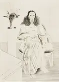 David Hockney, Brooke Hopper, from Friends, 1976, Lithograph, on Arches paper, the full sheet