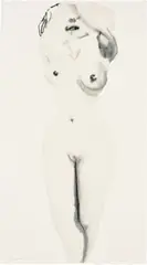 Snowflake by Marlene Dumas, 1999, Lithograph in colours, on Arches paper, the full sheet, sold Jun 2018