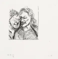 A Couple by Lucian Freud, 1982, Etching, on wove paper, with full margins, sold Jun 2018