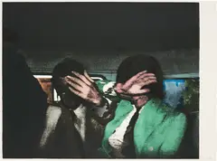 Release by Richard Hamilton, 1972, Screenprint in colours with silver foil collage, on Hodgkinson mould-made paper, with full margins,, sold Jun 2018