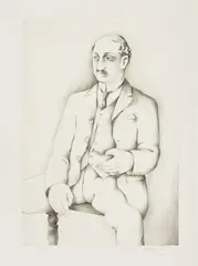 Leopold Bloom by Richard Hamilton, 1983, Soft-ground etching and aquatint with roulette and engraving, on Rives paper, with full margins, sold Jun 2018