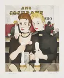 Richard Hamilton, Bronze by Gold, 1985-87, Soft-ground and lift-ground aquatint in colours with engraving, scraper and burnisher, on BFK Rives paper, with full margins