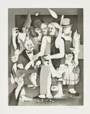 Richard Hamilton, The Transmogrifications of Bloom, 1984-85, Soft-ground etching and aquatint, on Hahnemühle etching paper, with full margins