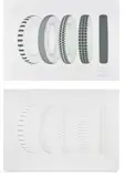 Richard Hamilton, Five Tyres Remoulded, 1971, The complete set of 8 works including seven screenprints in black, on frosted mylar (superimposed on each other), and one relief cast in white silicone elastomer, with accompanying collotype text sheet, all loose (as issued) contained in the original cream portfolio with printed title