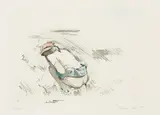Richard Hamilton, Esquisse (Sketch), 1972, Soft-ground etching with hand-colouring in coloured pencils, on Hodgkinson Waterleaf paper, with full margins