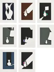 White Ware by Patrick Caulfield, 1990, The complete set of eight screenprints in colours, on wove paper, with full margins, sold Jun 2018