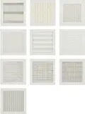 Paintings and Drawings 1974-1990 by Agnes Martin, 1991, The complete set of 10 lithographs in colours, on firm transparency paper, with full margins, with text, the sheets loos, sold Jun 2018