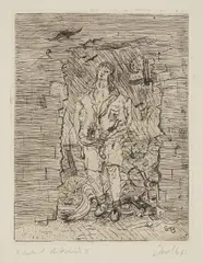 Untitled by Georg Baselitz, 1965, Etching, on wove paper, with full margins, sold Jun 2018