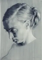 John Currin, Rachel as the Hag, 2003, Giclée print on tracing paper to Somerset Velvet support, the full sheet