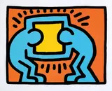 Keith Haring, Pop Shop VI: one plate, 1989, Screenprint in colours, on wove paper, with full margins