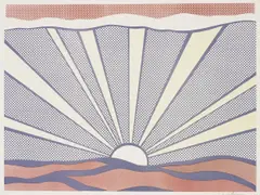 Sunrise by Roy Lichtenstein, 1965, Offset lithograph in colours, on lightweight wove paper, with full margins, sold Jun 2018