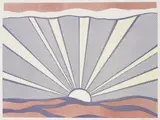 Roy Lichtenstein, Sunrise, 1965, Offset lithograph in colours, on lightweight wove paper, with full margins