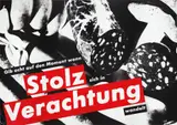 Barbara Kruger, Gib acht auf den Moment wenn Stolz sich in Verachtung wandelt (Watch the Moment when Pride Changes to Contempt), 1990, The complete set of eight screenprints, on thin wove paper, the full sheets (designed to be tessellated), loose (as issued) contained in the original grey linen-covered portfolio with affixed title