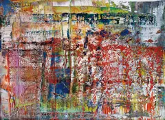 Abstraktes Bild (P1) by Gerhard Richter, 1990, Chromogenic print, flush-mounted to aluminium (as issued), the full sheet,, sold Jun 2018