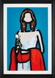 Maria-Theresa by Julian Opie, 2011, Inkjet print in colours, on Epson Premium Semigloss Photo paper dry-mounted to aluminium (as issued), the full sheet, sold Jun 2018