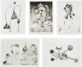 George Condo, More Sketches of Spain - for Miles Davis: five plates, 1991, Five etching and aquatints, on Guarro paper, with full margins
