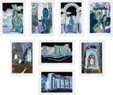 Akim Monet, Domus Adriani (Hadrian's Alexandrian Gardens), 2007, The complete set of eight pigment prints in colours, on Photorag Cotton Watercolour paper, with full margins, with colophon, title and text pages, the sheets loose (as issued), contained in the original brown fabric-covered portfolio with printed title