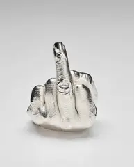 Artist’s Hand by Ai Weiwei, 2017, Cast urethane resin multiple with electroplated rhodium, contained in the original cardboard presentation box, sold Jun 2018