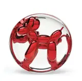Jeff Koons, Balloon Dog (red), 1995, Porcelain multiple painted in chrome, contained in the original Styrofoam-lined cardboard box with printed artist's name