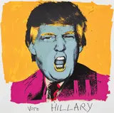 Deborah Kass, Vote Hillary, 2016, Screenprint in colours, on Stonehenge paper, with full margins