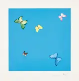 A Dream, from Love Poems by Damien Hirst, 2014, Photogravure etching with lithographic overlay in colours, on Arches paper, with full margins, sold Jun 2018