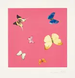 Lullaby, from Love Poems by Damien Hirst, 2014, Photogravure etching with lithographic overlay in colours, on Arches paper, with full margins, sold Jun 2018