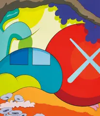 You Should Know I Know by Kaws, 2015, Screenprint in colours, on wove paper, the full sheet, sold Jun 2018